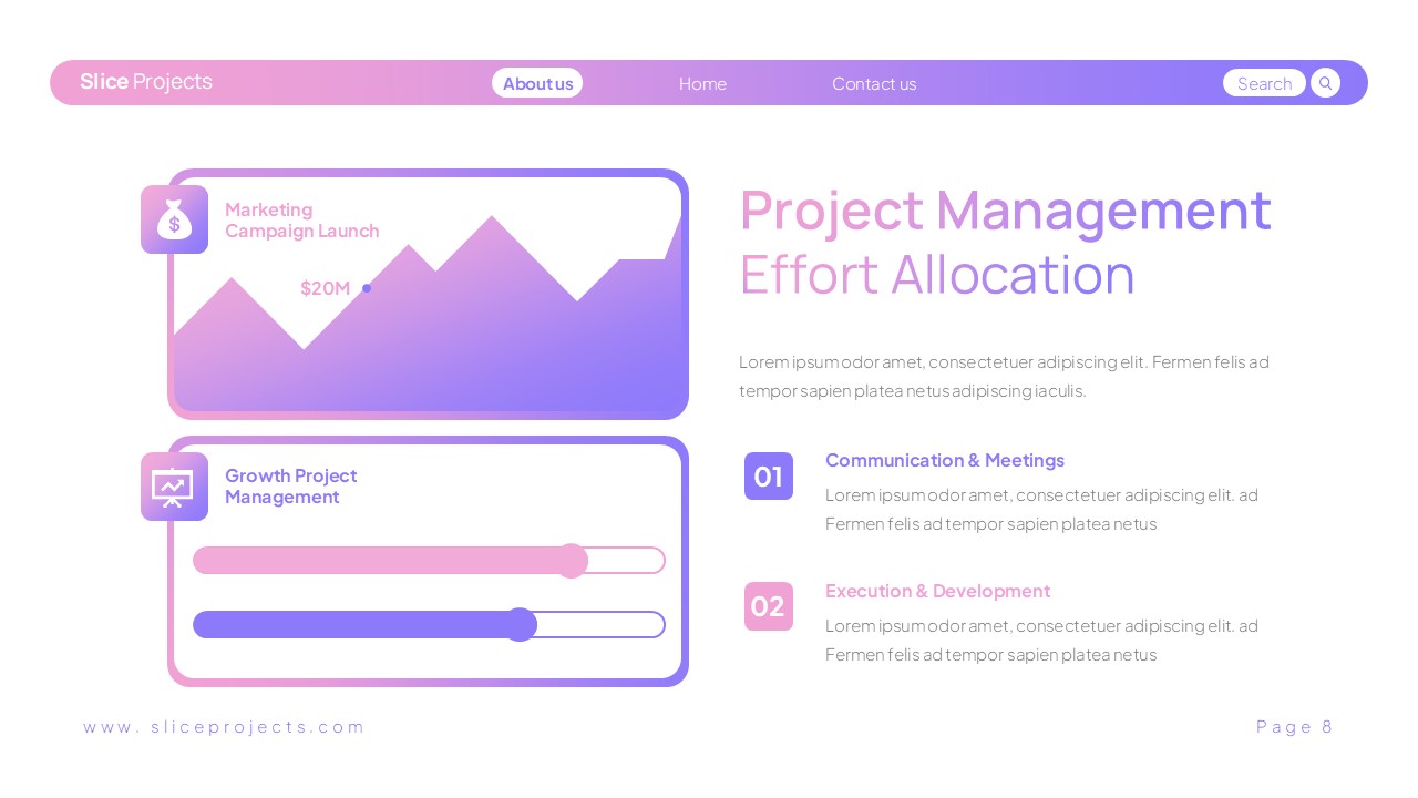 Slice Projects PowerPoint Template, Presentation Templates | GraphicRiver
