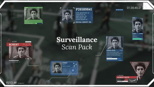 Surveillance Scan Pack Titles template preview