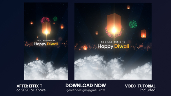 Happy Diwali Titles Openers template preview
