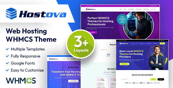 Hostova – WHMCS Hosting Theme