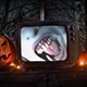 Old CRT TV Mockup | Spooky Haloween Loop | 4K After Effects Template - VideoHive Item for Sale