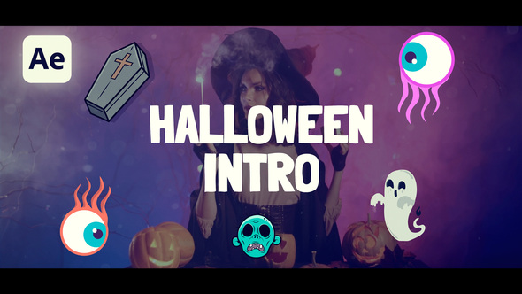 Halloween Intro Openers template preview