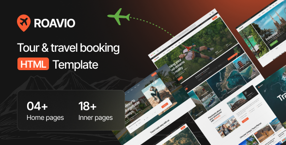 Roavio - Travel & Tour Booking HTML Template by Webtend | ThemeForest