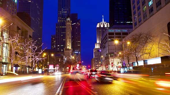 Magnificent Mile Traffic