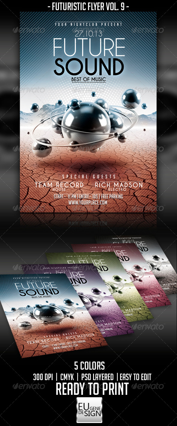 Futuristic Flyer Vol. 9 - Clubs & Parties Events