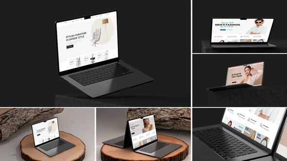 Laptop Mockup Presentation Product Promo template preview