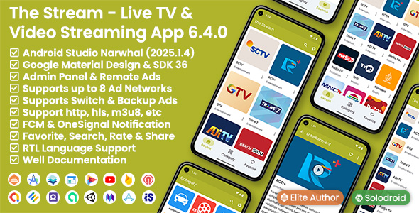 The Stream Live TV Video Streaming App
