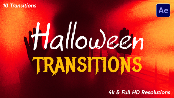 Halloween Transitions Elements template preview
