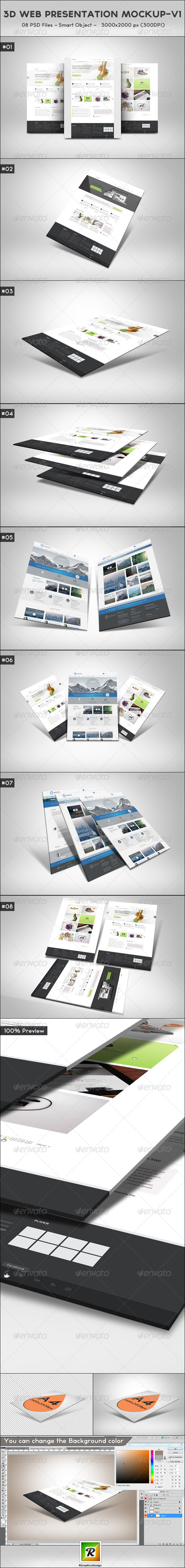 Download 3d Web Presentation Mockup V1 By Rgraphicsdesign Graphicriver