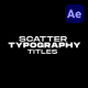 Scatter Typography Titles - VideoHive Item for Sale