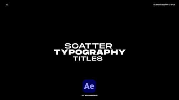 Scatter Typography Titles Titles template preview