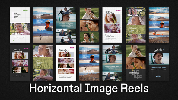 Horizontal Image Reels Product Promo template preview