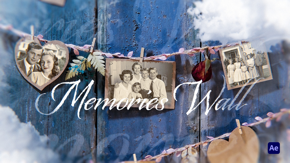 Memories Wall Cinematic Slideshow Intro Openers template preview