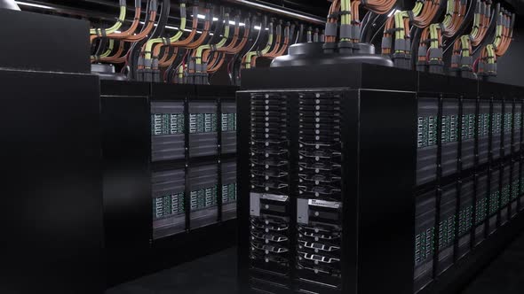 Digital Server Room Background