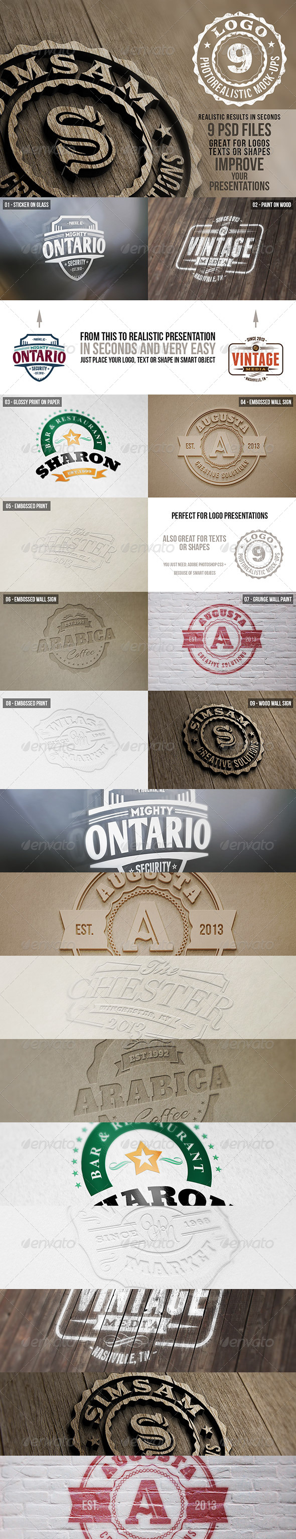 Photorealistic Logo Mock-Ups Vol.1 - Logo Product Mock-Ups