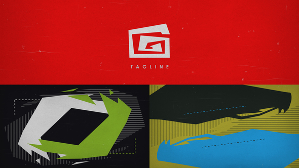 Retro Blaze Logo Reveal Logo Stings template preview