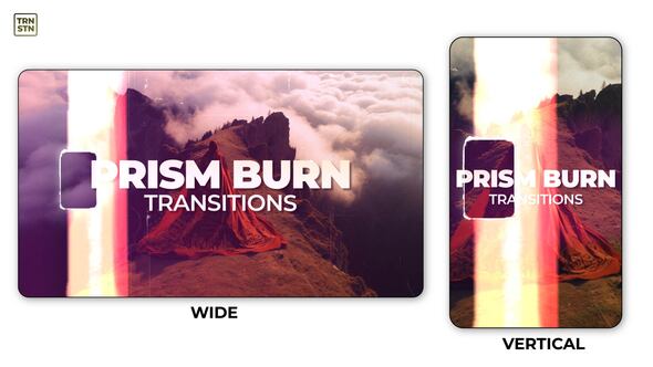 Prizm Burn Transitions Elements template preview