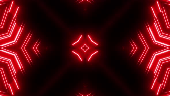 4k Red Neon Strips Pattern 3