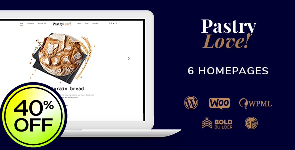 Pastry Love – Bakery & Cake Shop WordPress Theme