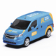 3D Rendered Chevrolet City Express Delivery Van Wrap Mockup Set 