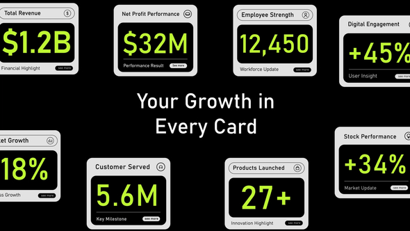 Count Card Logo Stings template preview
