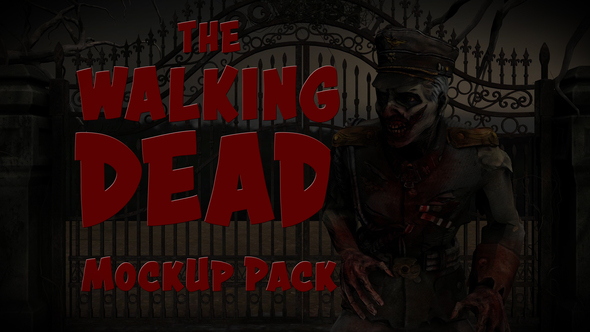 The Walking Dead Mockup Pack Logo Stings template preview