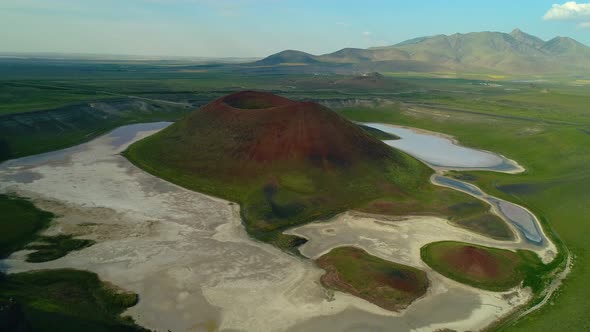 Volcanic Crater Lake  Turkey alt