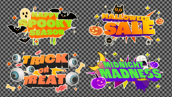Halloween Titles Titles template preview