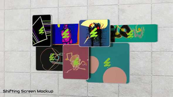 Shifting Screen Mockup Product Promo template preview