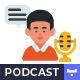 Podcast graphic animation template | After Effects - VideoHive Item for Sale