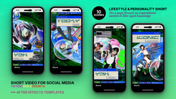 Lifestyle & Personality Reels & Shorts Pack | Trendy Video Templates Product Promo template preview