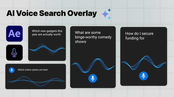 AI Voice Search Bars Elements template preview