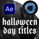 Halloween Day Titles - VideoHive Item for Sale