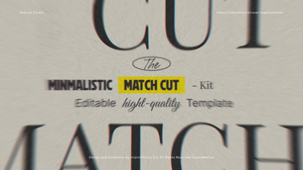 Text Match Cut Titles template preview
