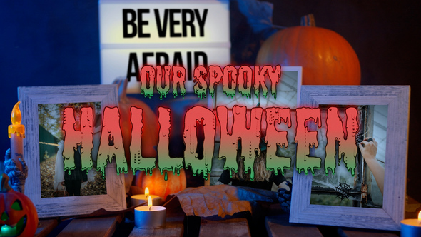 Our Last Halloween Slideshow Openers template preview