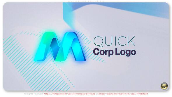 Quick Corp Logo – Minimal & Elegant Corporate Logo Reveal Logo Stings template preview