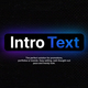 Intro Text | After Effects - VideoHive Item for Sale