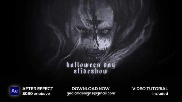 Halloween Day Slideshow Openers template preview