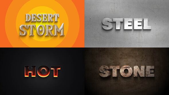 Text Effect - Action Style 01 Titles template preview