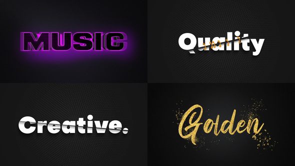 Text Effect - Artistic Style 01 Titles template preview
