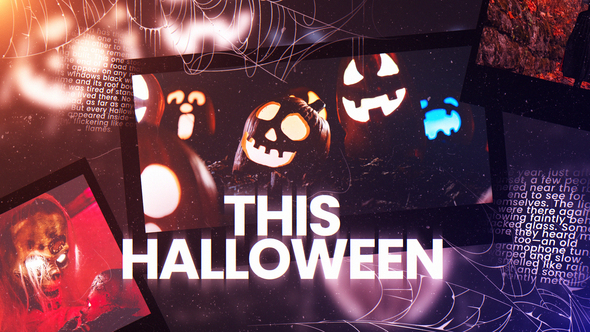 Halloween Slideshow Video Displays template preview