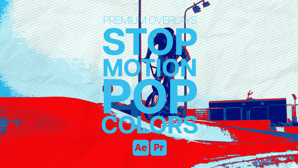 Premium Overlays Stop Motion Pop Colors Elements template preview