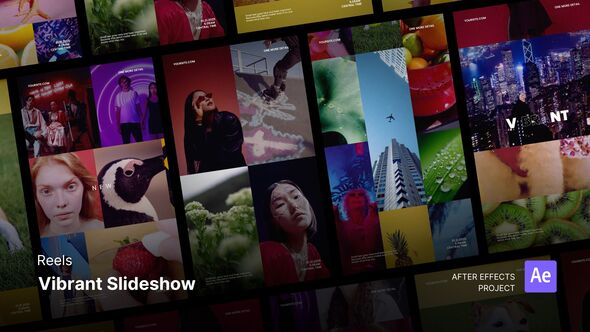 Reels - Vibrant Slideshow After Effects Project Files broadcast-packages template preview