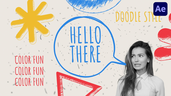 Colorful Sketch Speech Intro Openers template preview