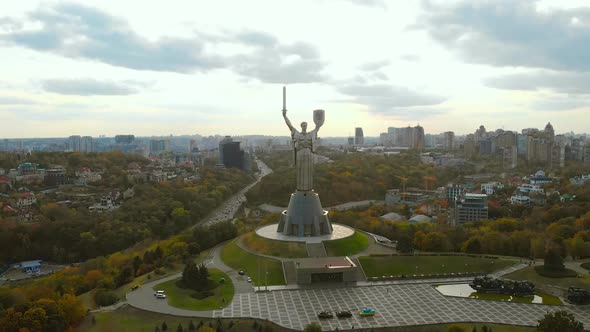 Front View of the Mother Motherland Monument, Kiev
