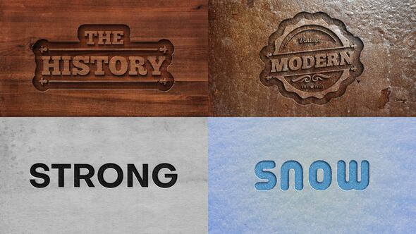 Text Effect - Cutout Style Titles template preview