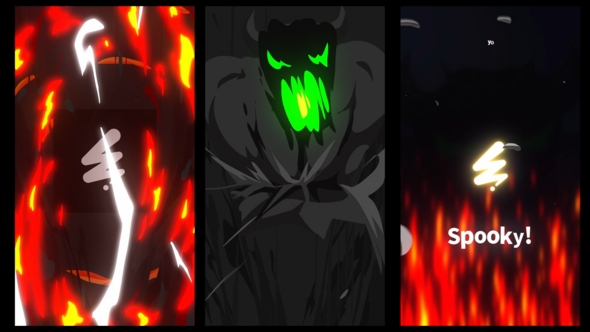 Horror Monster Logo Opener for After Effects Logo Stings template preview