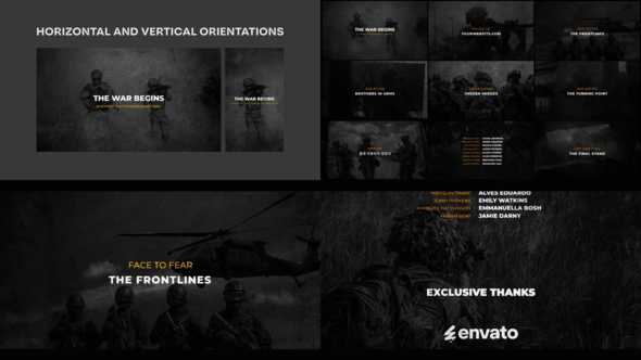 War Memories Film Opener for After Effects Openers template preview