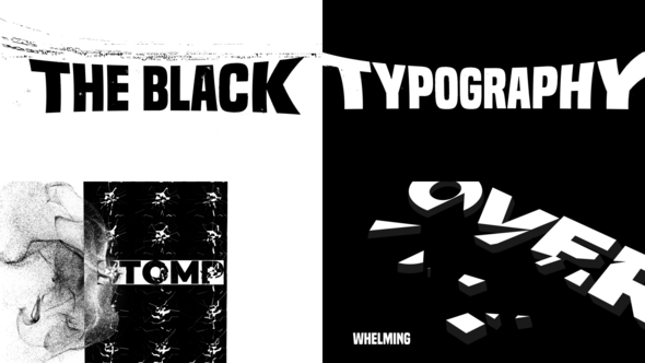 Quake The Black Typography for After Effects Titles template preview