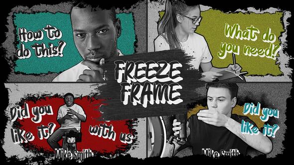 Freeze Frame maker Openers template preview